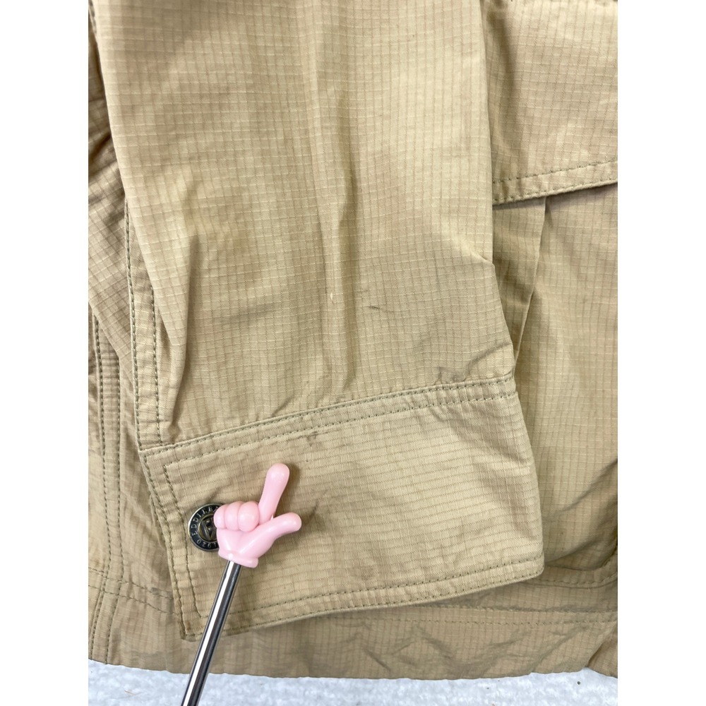 Eddie Bauer Men's XL Tall Tan Ripstop Field Jacket Khaki Utility Travel Safari - Picture 15 of 16